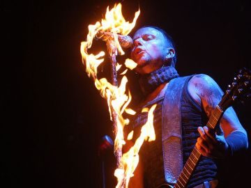 Rammstein koncert lángeffektek